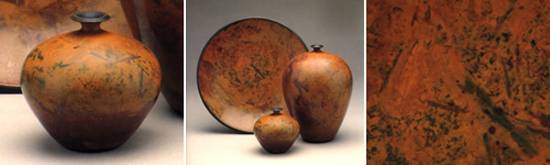 raku vessels by andrew hill