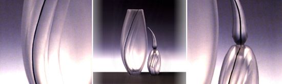 Vase and scent bottle by catherine hough