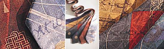 hand painted silk ties by neil bottle